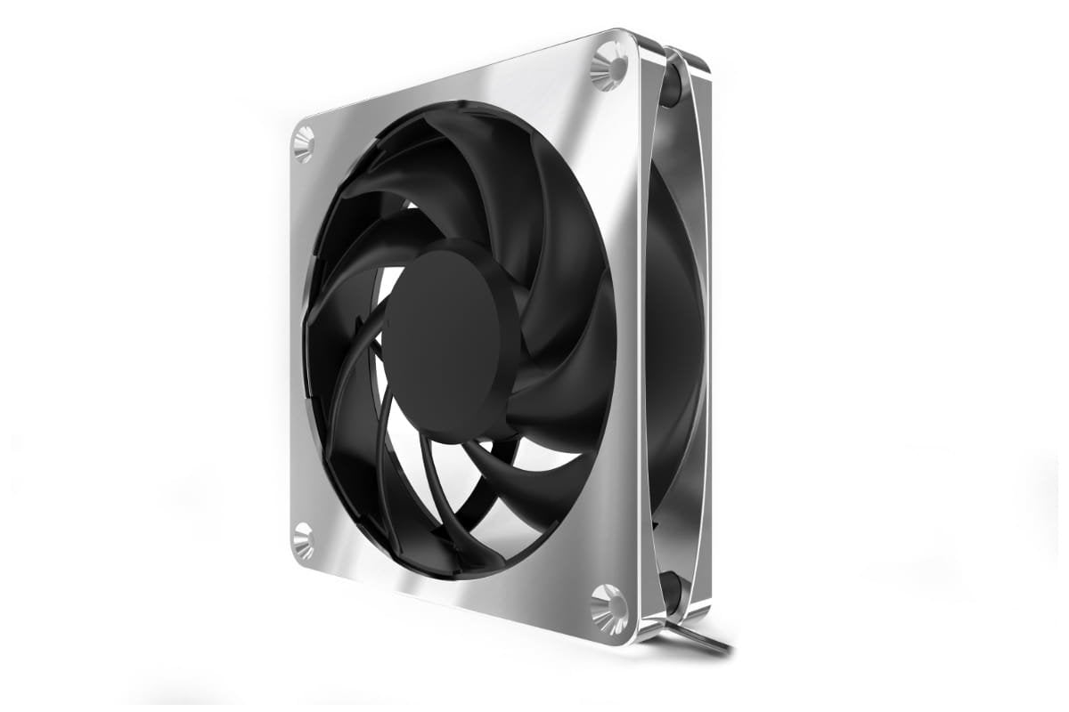 Ventilador Alphacool Apex Stealth Metal 120mm Lüfter 2000rpm Cromado