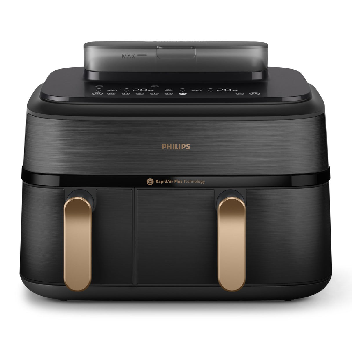 EAN 8720389049286 - Philips 5000 series NA552/00 freidora Doble 9 L Independiente 2750 W Freidora de aire caliente Negro, Oro imagen 4