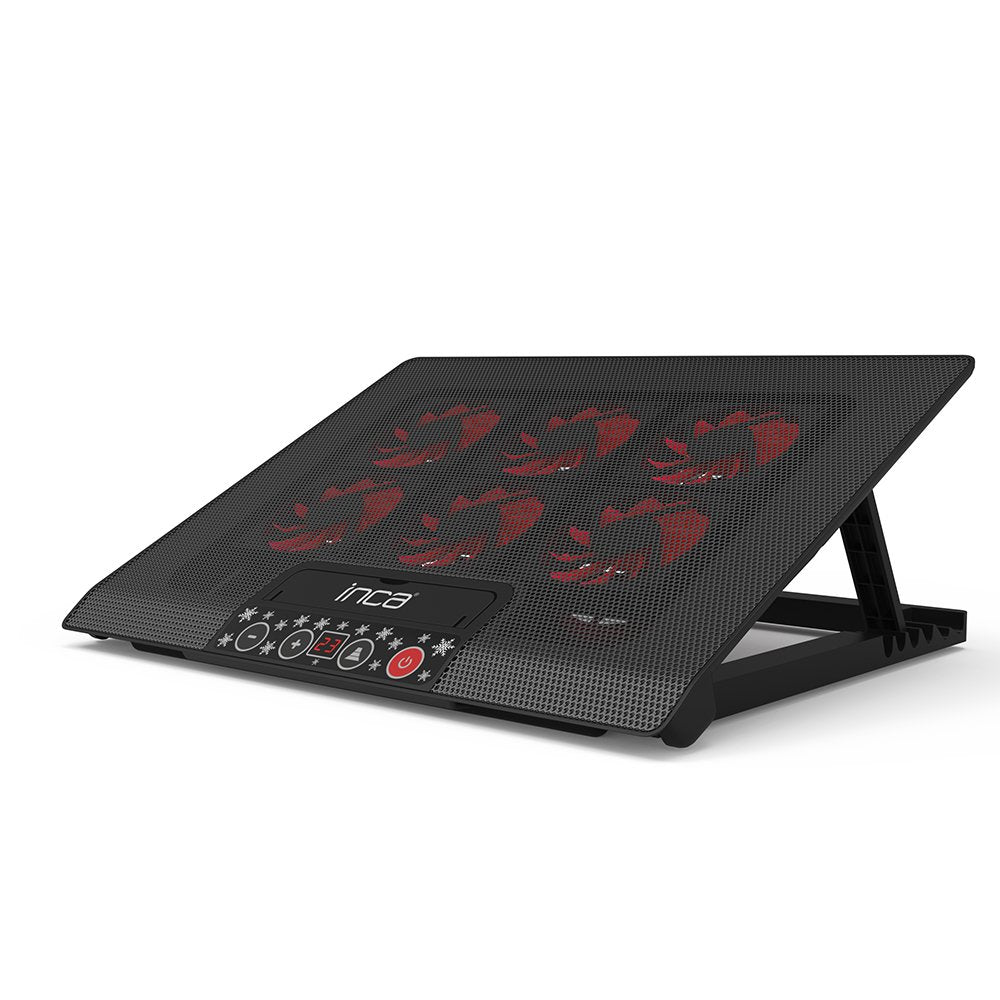 Base Refrigeradora Inca 6x Fan, Control Panel, 2x Usb