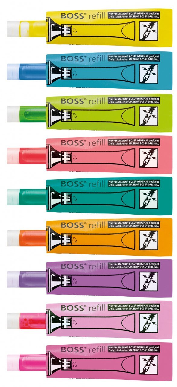 EAN 4006381312844 - STABILO BOSS refill recambio para marcador Amarillo 1 pieza(s) imagen 3