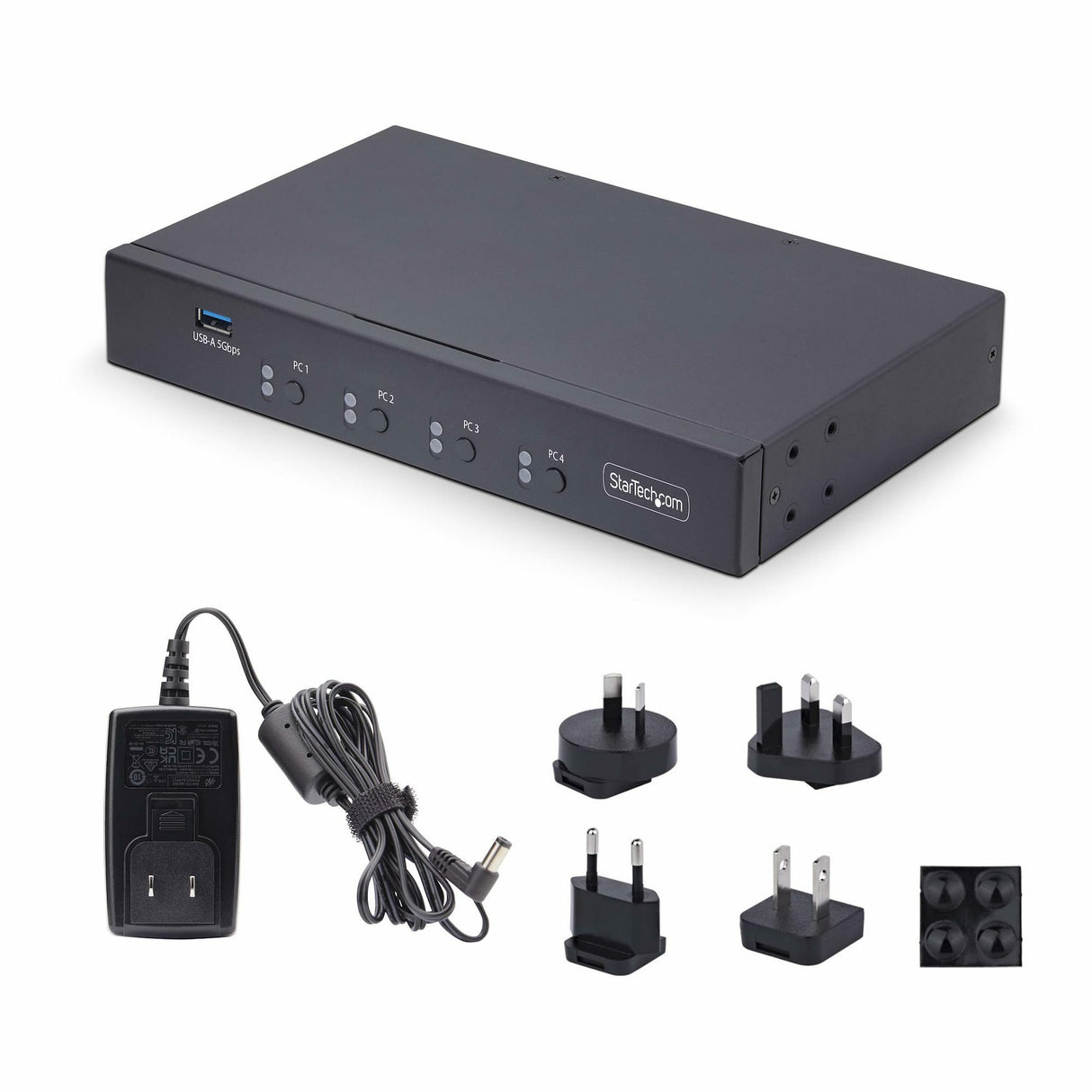 EAN 0065030902250 - StarTech.com P4A20132-KM-SWITCH interruptor KVM Negro imagen 5