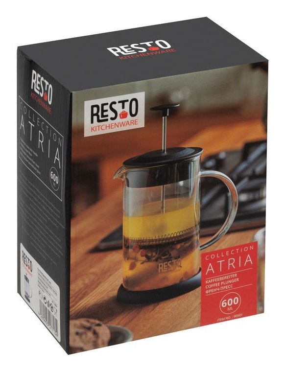EAN 4260403577134 - Resto Kitchenware 90501 cafetera manual Francés de Prensa 0,6 L Negro, Transparente imagen 12