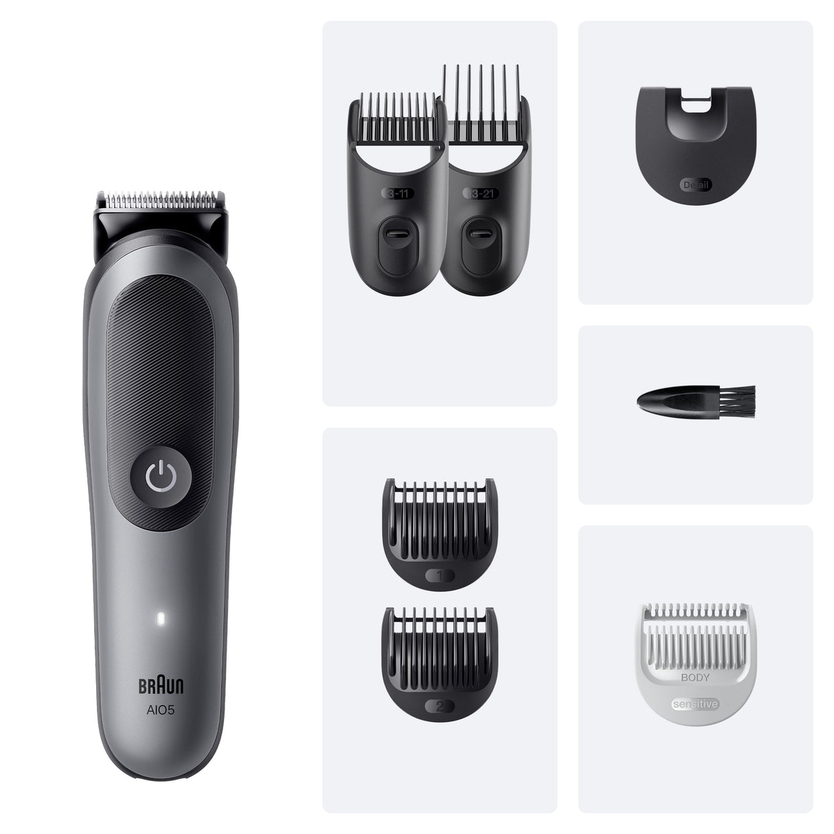 EAN 8700216429160 - Braun 80789911 cortadora de pelo y maquinilla Gris Oscuro 21 Ión de litio imagen 2