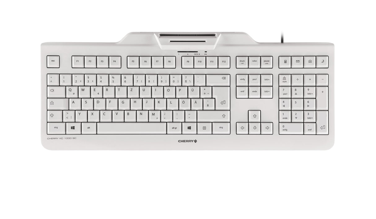 EAN 4025112083501 - CHERRY KC 1000 SC teclado Oficina USB QWERTY Inglés de EE. UU. Gris imagen 1