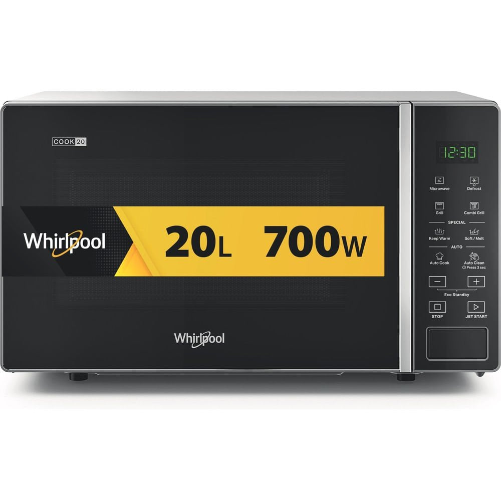 EAN 8003437861826 - Whirlpool Cook20 MWP 203 SB Negro, Plata Microondas con grill Encimera 20 L 700 W imagen 1