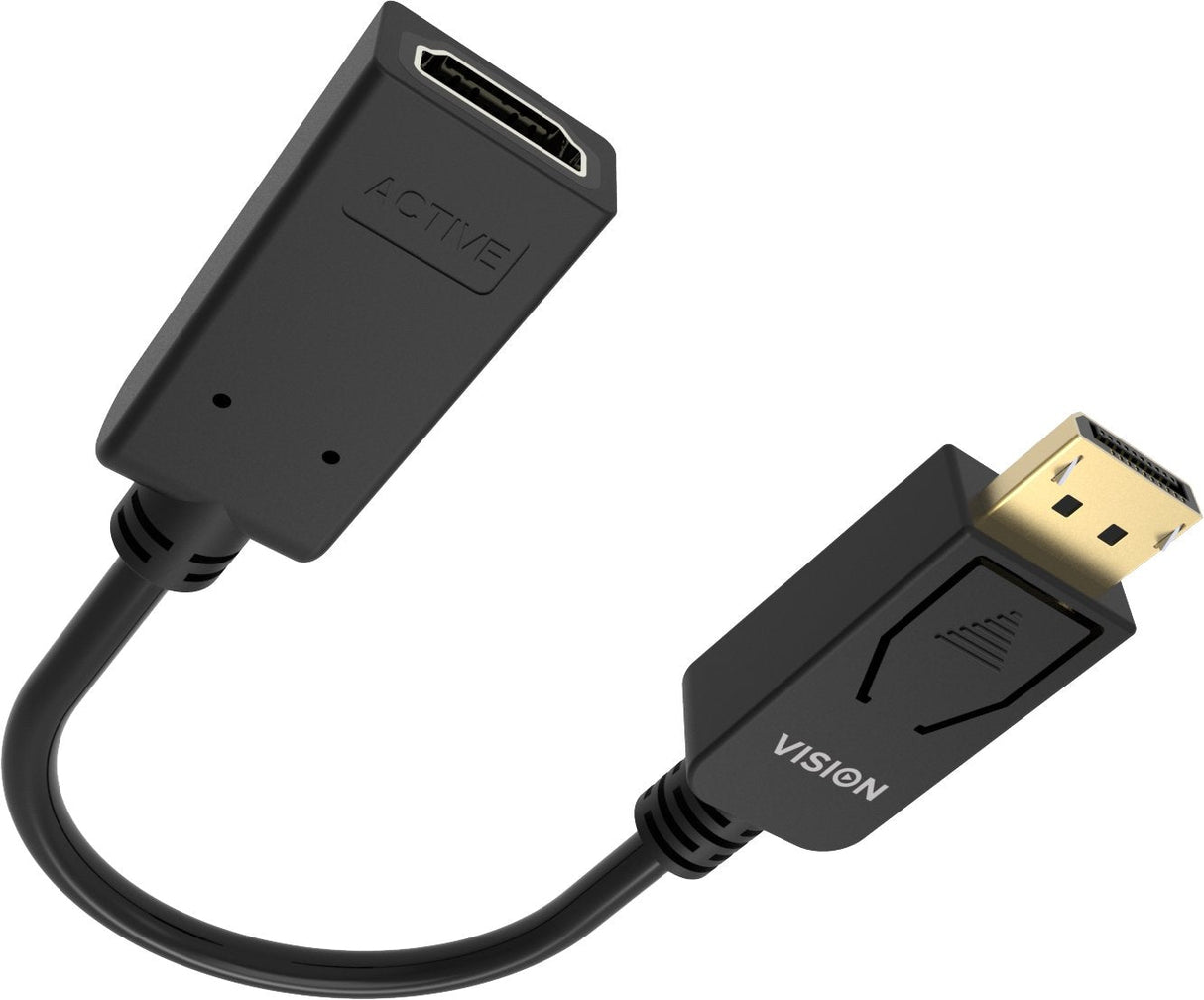 Vision Tc-Dphdmi/Bl Adaptador De Cable De Vídeo Hdmi Tipo A (Estándar) Displayport Negro