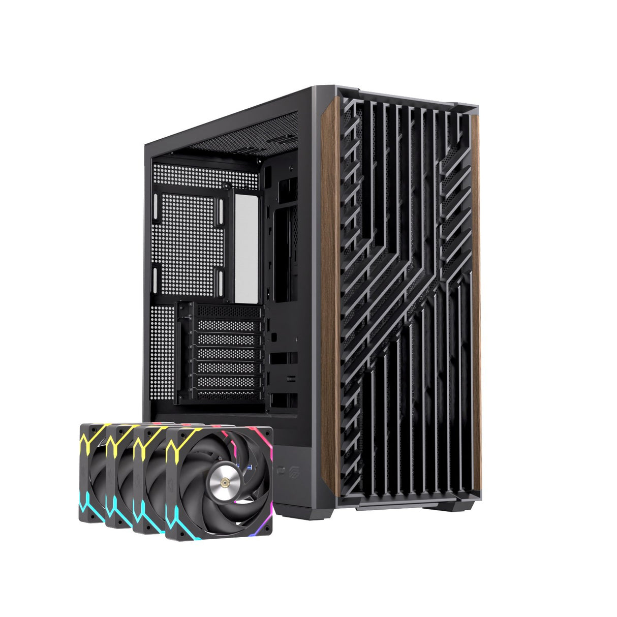 EAN 6977277360059 - Einarex EXCS-PL-800R-B carcasa de ordenador Midi Tower Negro imagen 2