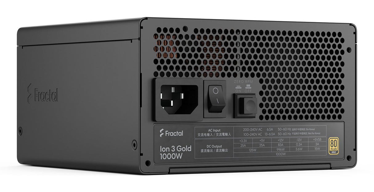 EAN 7340172710271 - Fractal Design Ion 3 Gold 1000W unidad de fuente de alimentación 24-pin ATX ATX Negro imagen 11