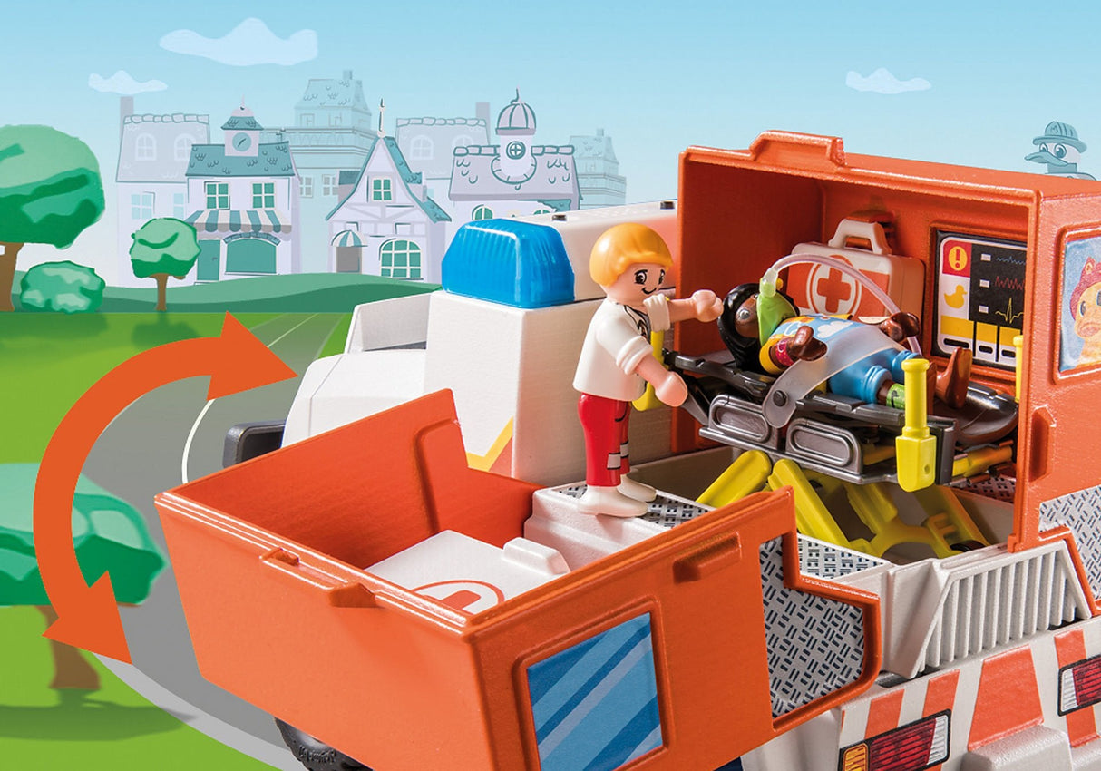 Playmobil 70916 Duck On Call Vehiculo De Emergencia Ambulancia
