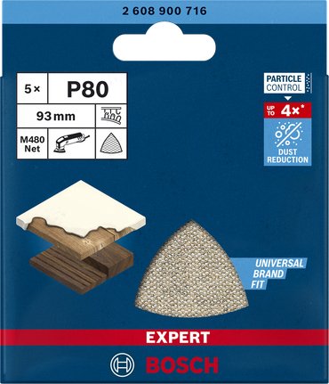 EAN 4059952540542 - Bosch Expert M480 5 pieza(s) Red para lijado imagen 3