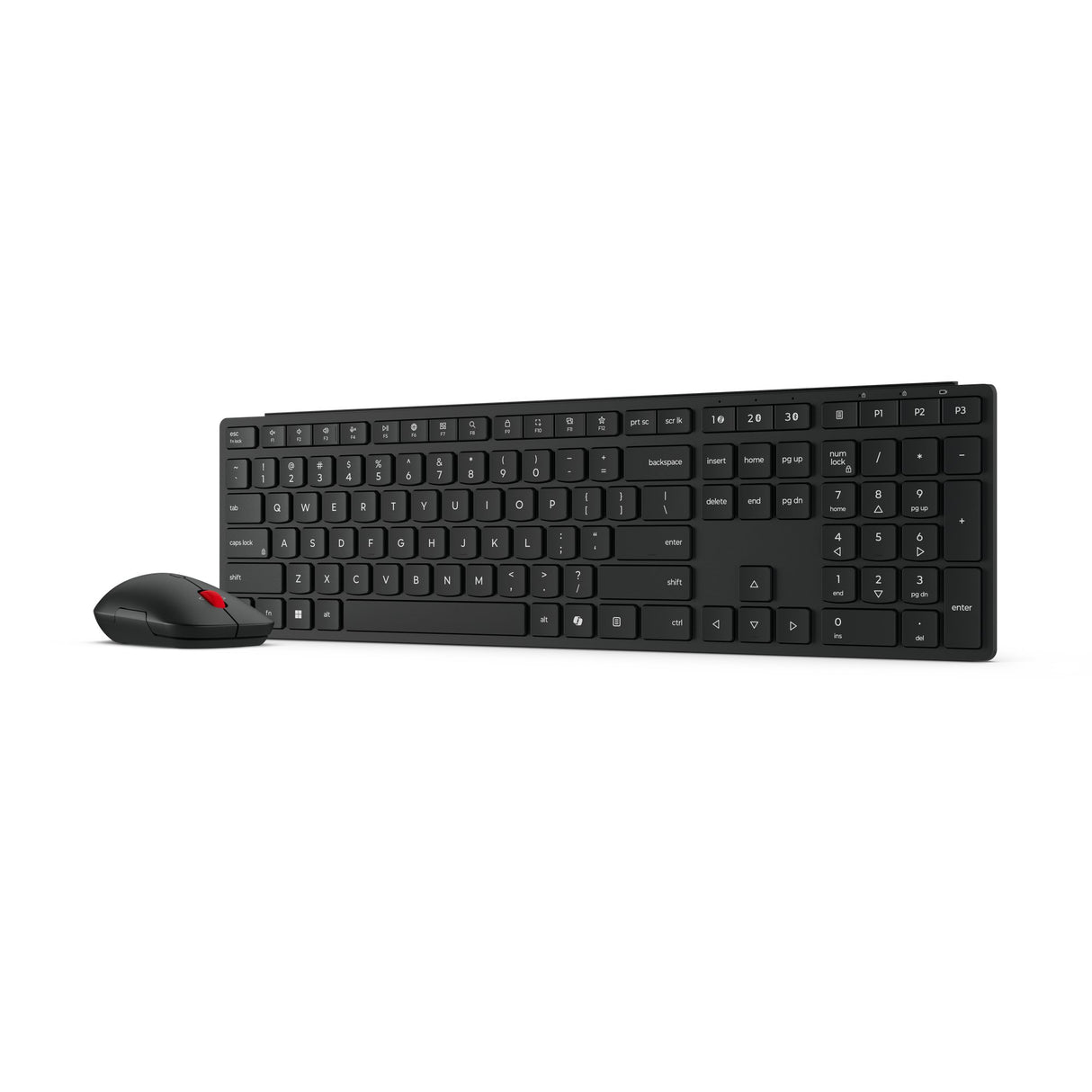 EAN 0195892125273 - Lenovo 4X31S04848 teclado Ratón incluido Oficina RF Wireless + Bluetooth Belga Negro imagen 4