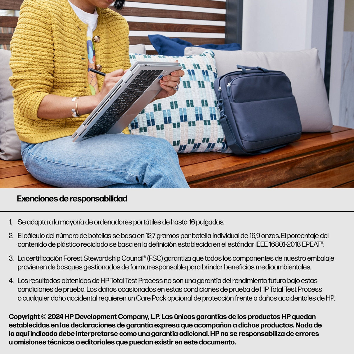 EAN 0198122601950 - HP Everyday 16 Odyssey Gray Laptop Bag 40,9 cm (16.1") Maletín Gris imagen 9