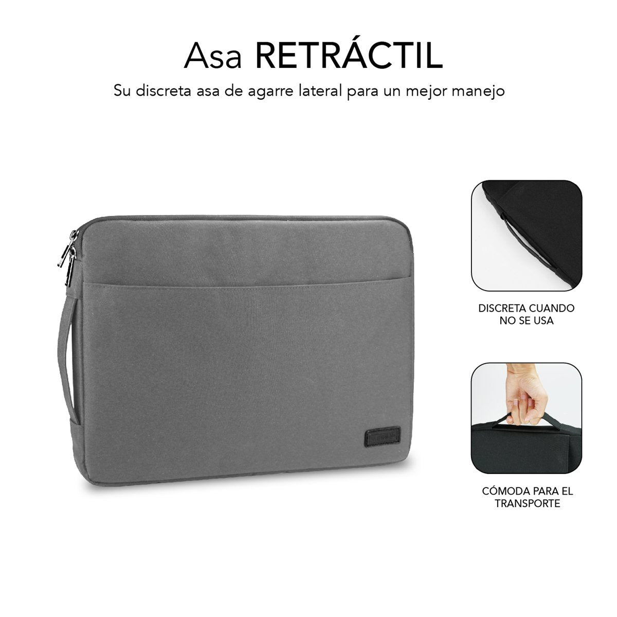 EAN 8436586741501 - SUBBLIM SUB-LS-0PS0102 maletines para portátil 39,6 cm (15.6") Gris imagen 3