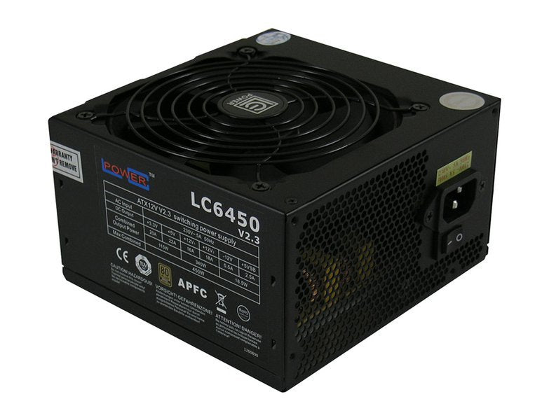 Fuente De Alimentación Lc-Power Lc6450 V2.2 450 W 20+4 Pin Atx Atx Negro