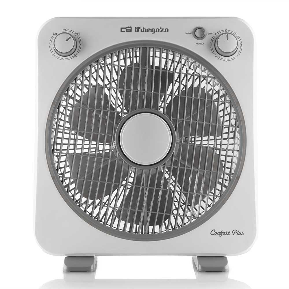 Ventilador De Suelo Orbegozo Box Fan Bf 0138 40w 6 Aspas 30cm 3 Velocidades