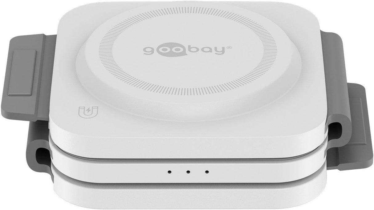 Cargador Inalámbrico Plegable 3 En 1, 15 W Blanco Goobay