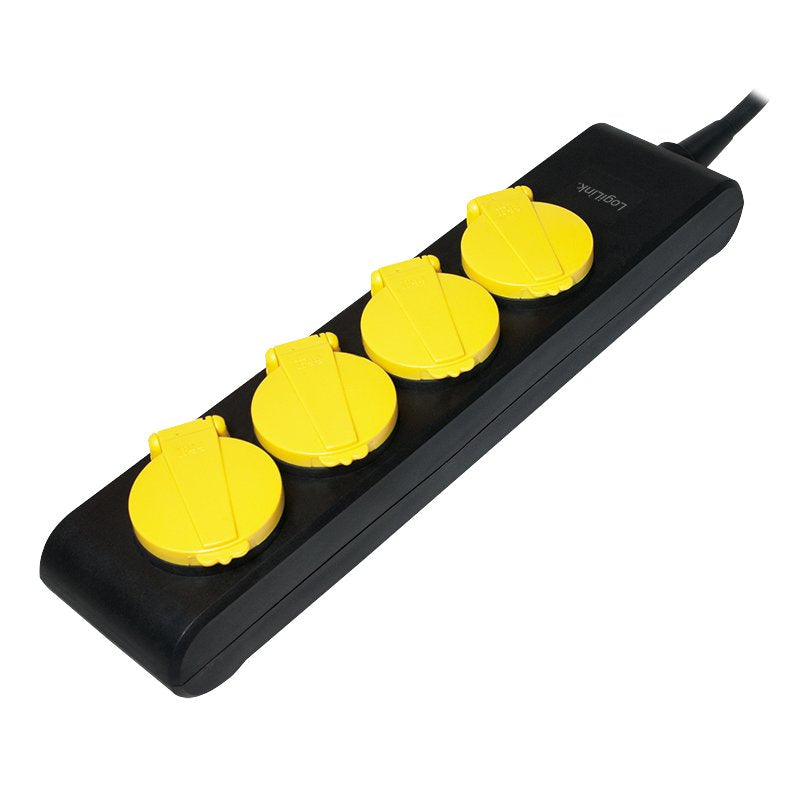 Logilink Lps212 Base Múltiple 1,4 M 4 Salidas Ac Negro, Amarillo