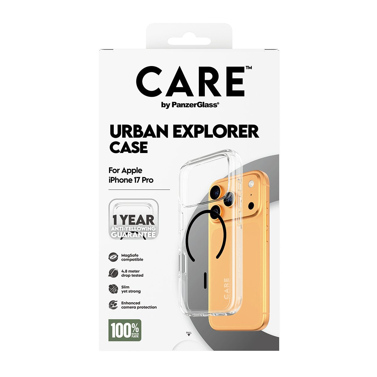 EAN 5715685026898 - PanzerGlass CARE™ by ® Urban Explorer Case Transparent w. Black MagSafe iPhone 17 Pro funda para teléfono imagen 3