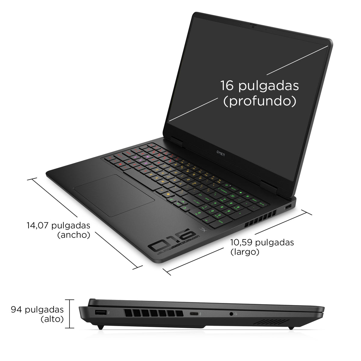 EAN 199251388613 - HP OMEN Gaming 16-am0039ns Intel Core Ultra 7 255H Portátil 40,6 cm (16") 2K 32 GB DDR5-SDRAM 1 TB SSD NVI imagen 7