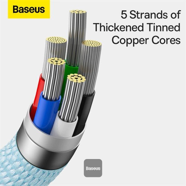 EAN 6932172614461 - Baseus Crystal Shine cable de teléfono móvil Púrpura 1,2 m USB C Lightning imagen 5