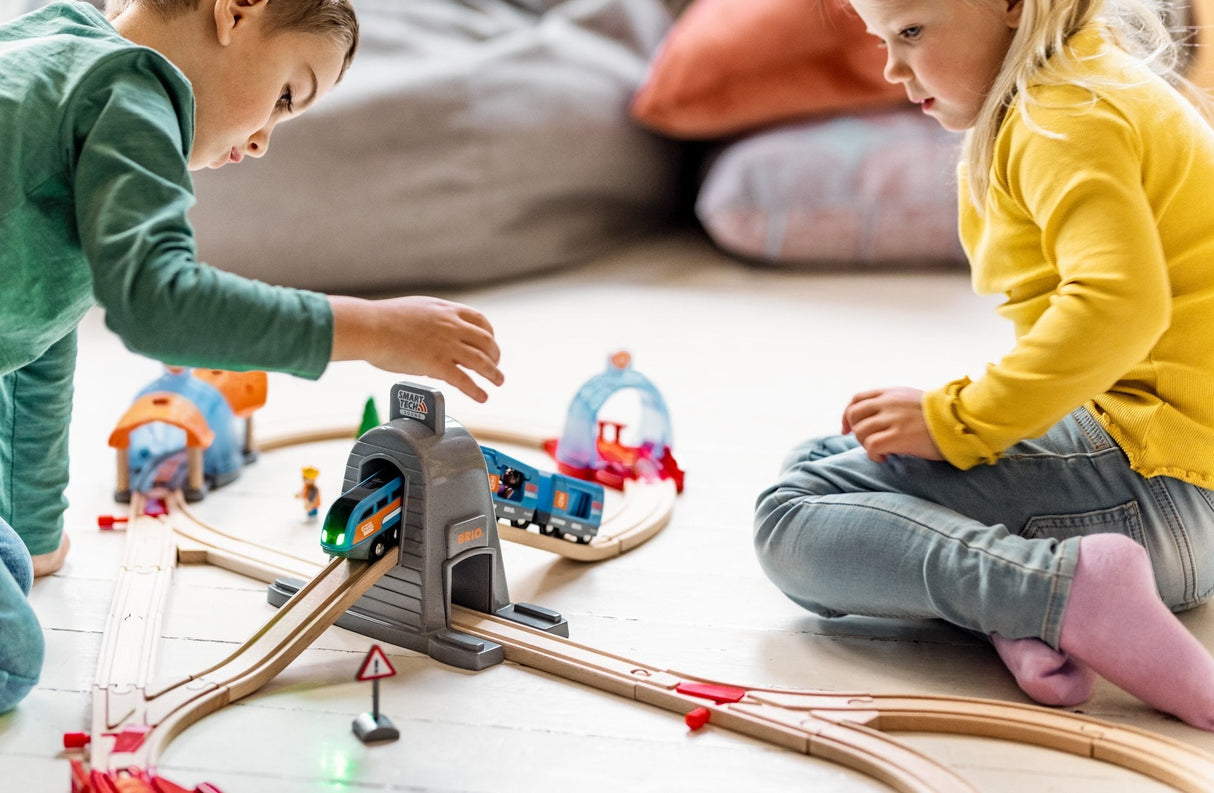 Brio 7312350339727 Pista Para Vehículos De Juguete De Plástico, Madera, Ferrocarril Niño/Niña, 3 Año(S), Vehículo Incluido, Aaa, De Plástico, Madera, Multicolor