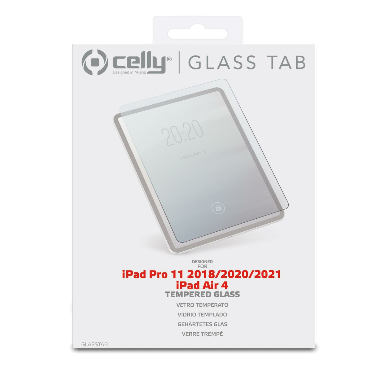EAN 8021735189855 - Celly GLASSTAB Protector de pantalla Apple 1 pieza(s) imagen 3