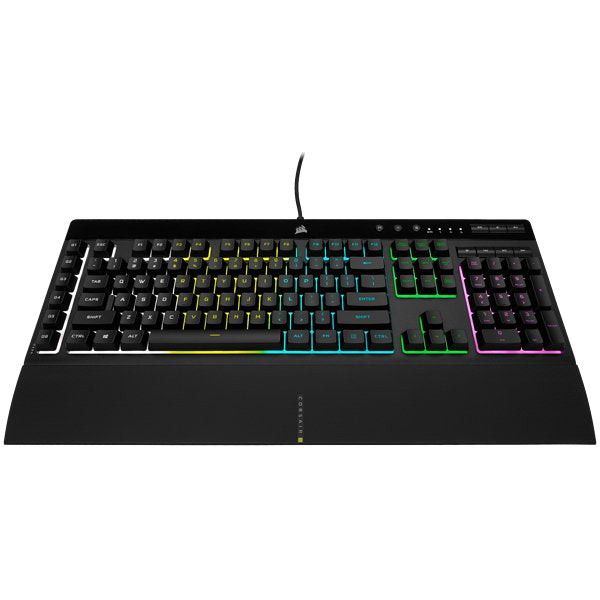 Teclado Corsair Usb K55 Rgb Pro Gaming Reposamuñeca Extraible