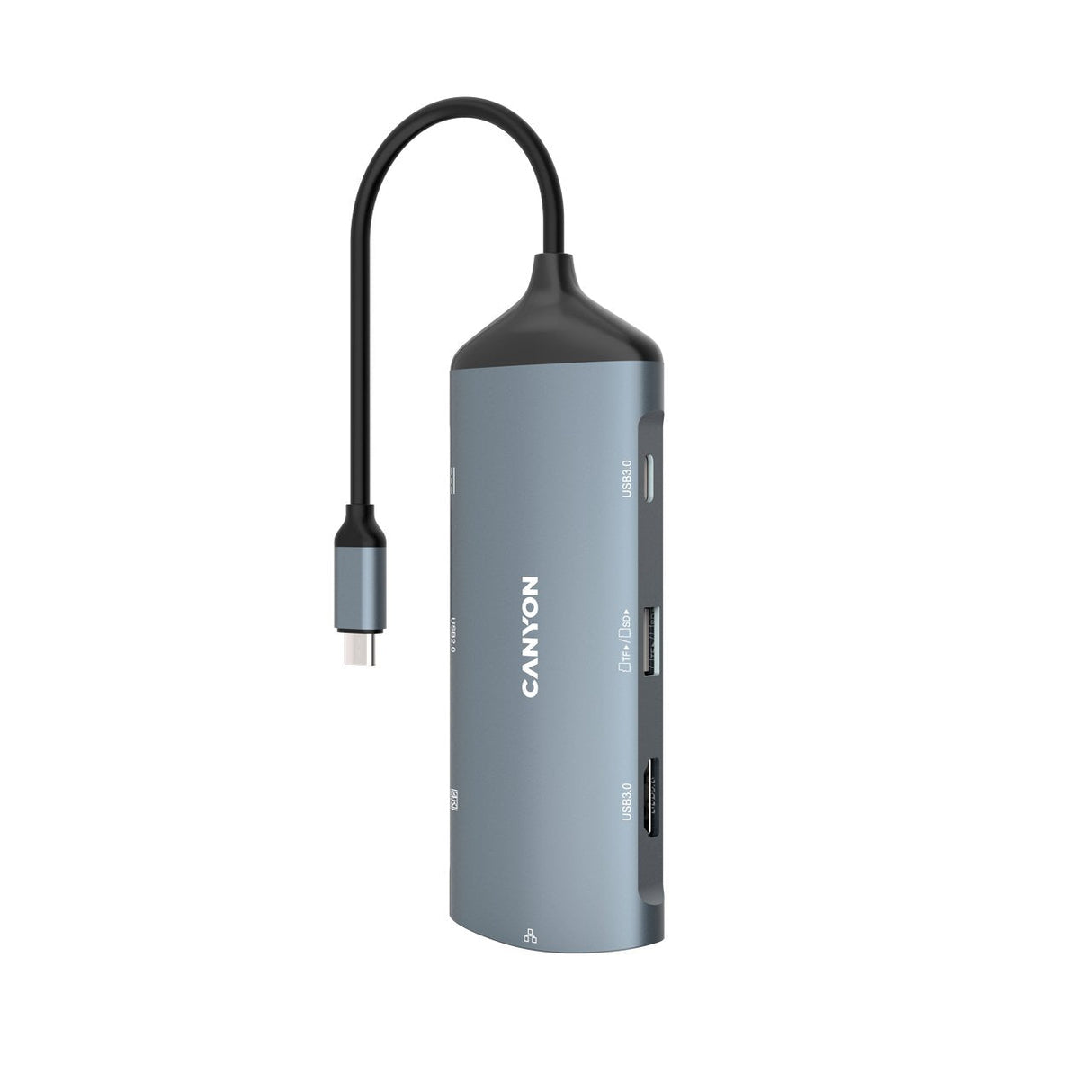 Canyon Usb-8-In1 Hub Usb-C > Hdmi/3xusb/Usb-C/Rj45/Sd Slot Retail
