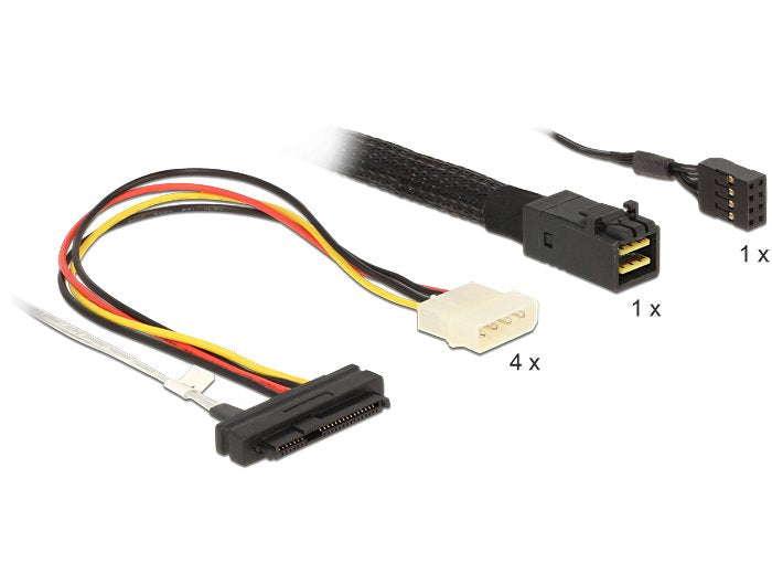 Delock 83390 Cable Serial Attached Scsi (Sas) 0,5 M