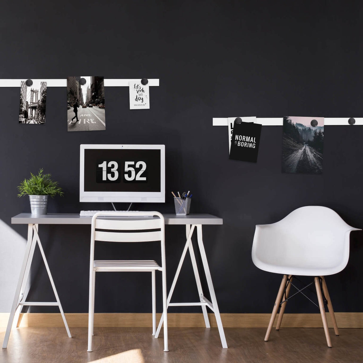 Maul Magnetband 5m Blanco Selbmklebend