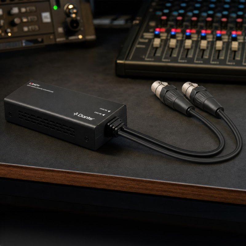 2ch Xlr Audio To Dante Encoder