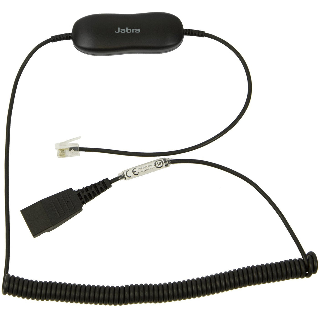 Jabra 88001-04 Cable Telefónico 0,8 M Transparente, Negro