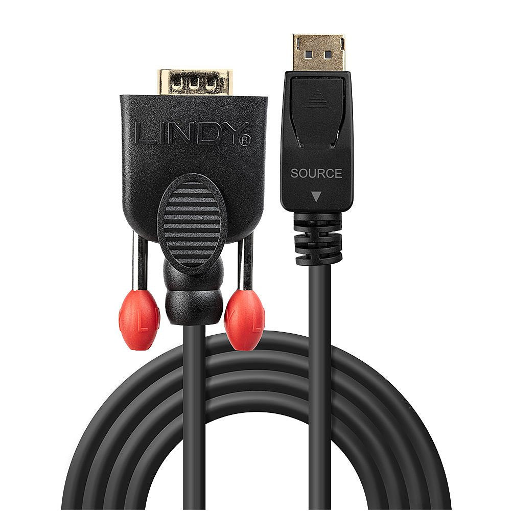 EAN 4002888419420 - Lindy 41942 adaptador de cable de vídeo 2 m VGA (D-Sub) DisplayPort Negro imagen 2