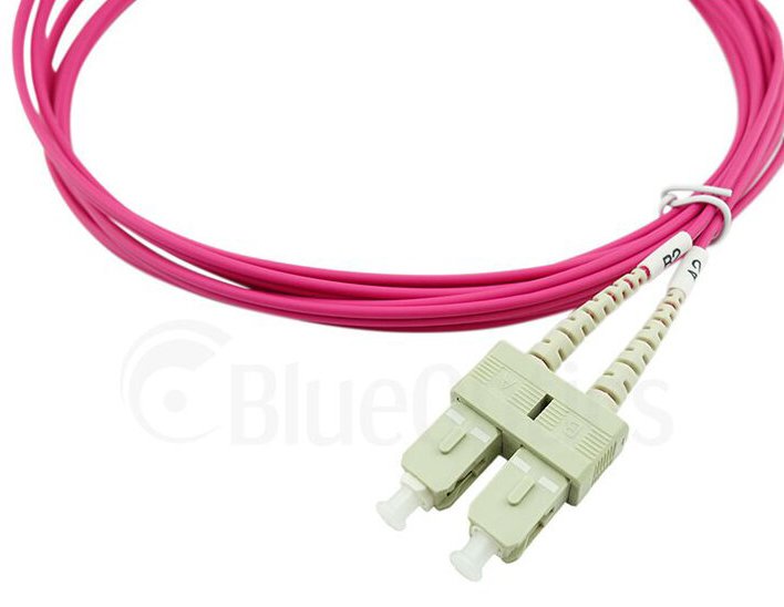 Blueoptics Sfp3232fu1mk Cable De Fibra Optica 1 M Sc Om4 Magenta