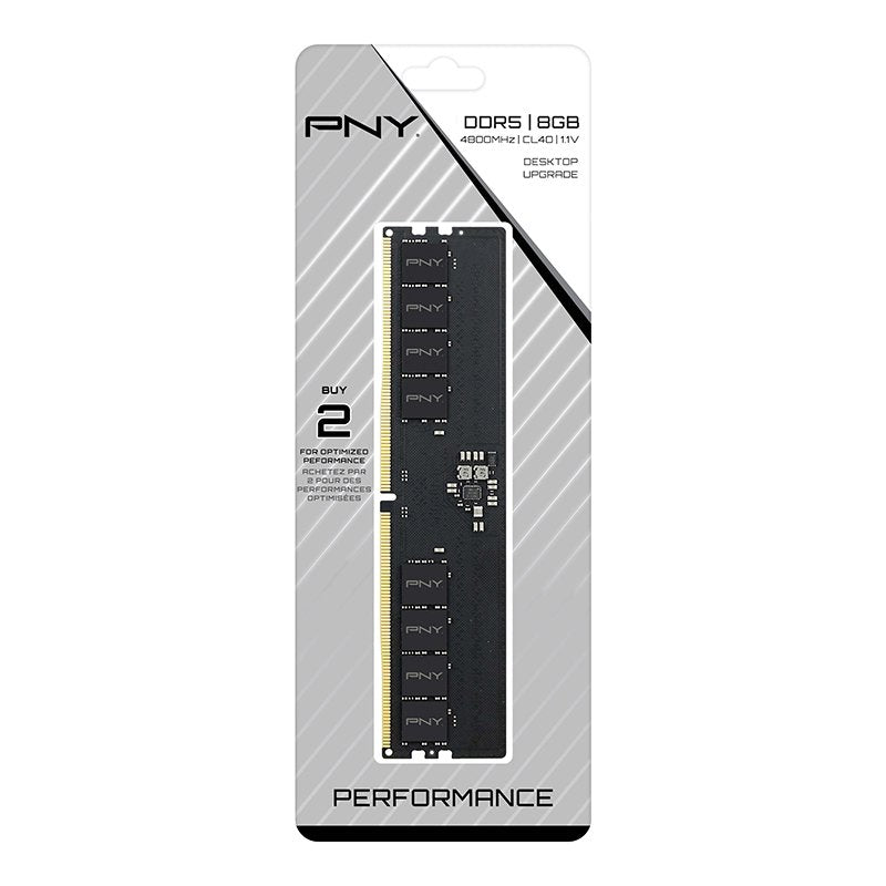 EAN 0751492656250 - PNY MD8GSD54800-TB módulo de memoria 8 GB 1 x 8 GB DDR5 ECC imagen 3