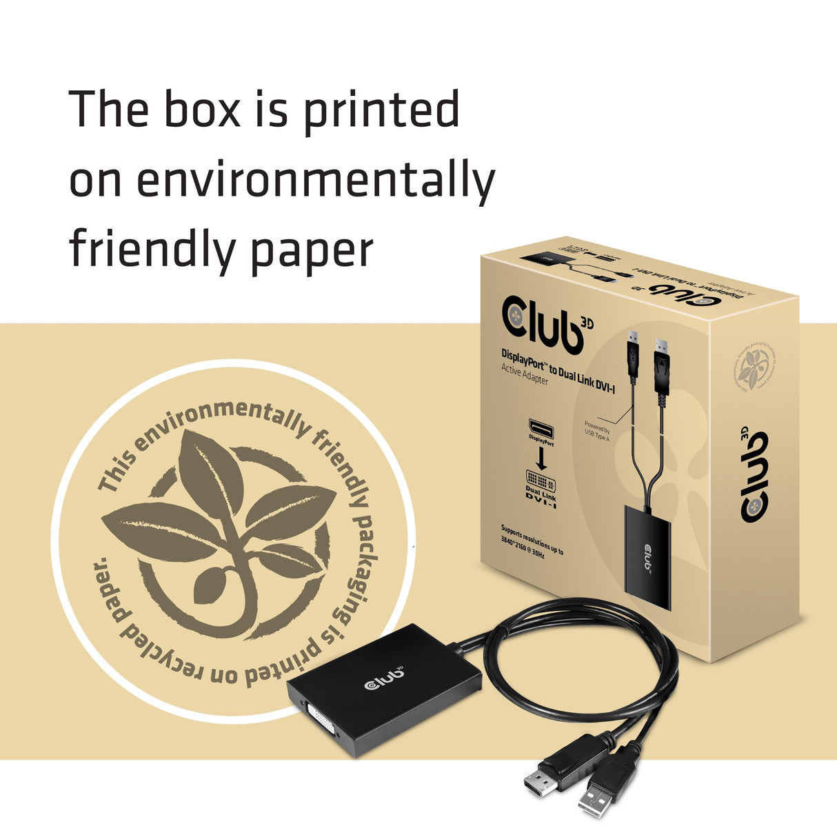 EAN 8719214471361 - CLUB3D cac-1010 Displayport/usb DVI-I Daul link Negro, Blanco imagen 6