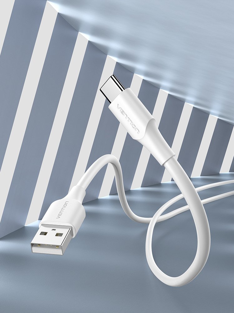 Cable Usb 2.0 Vention Cthwf Usb Tipo-C Macho Usb Macho 1m Blanco