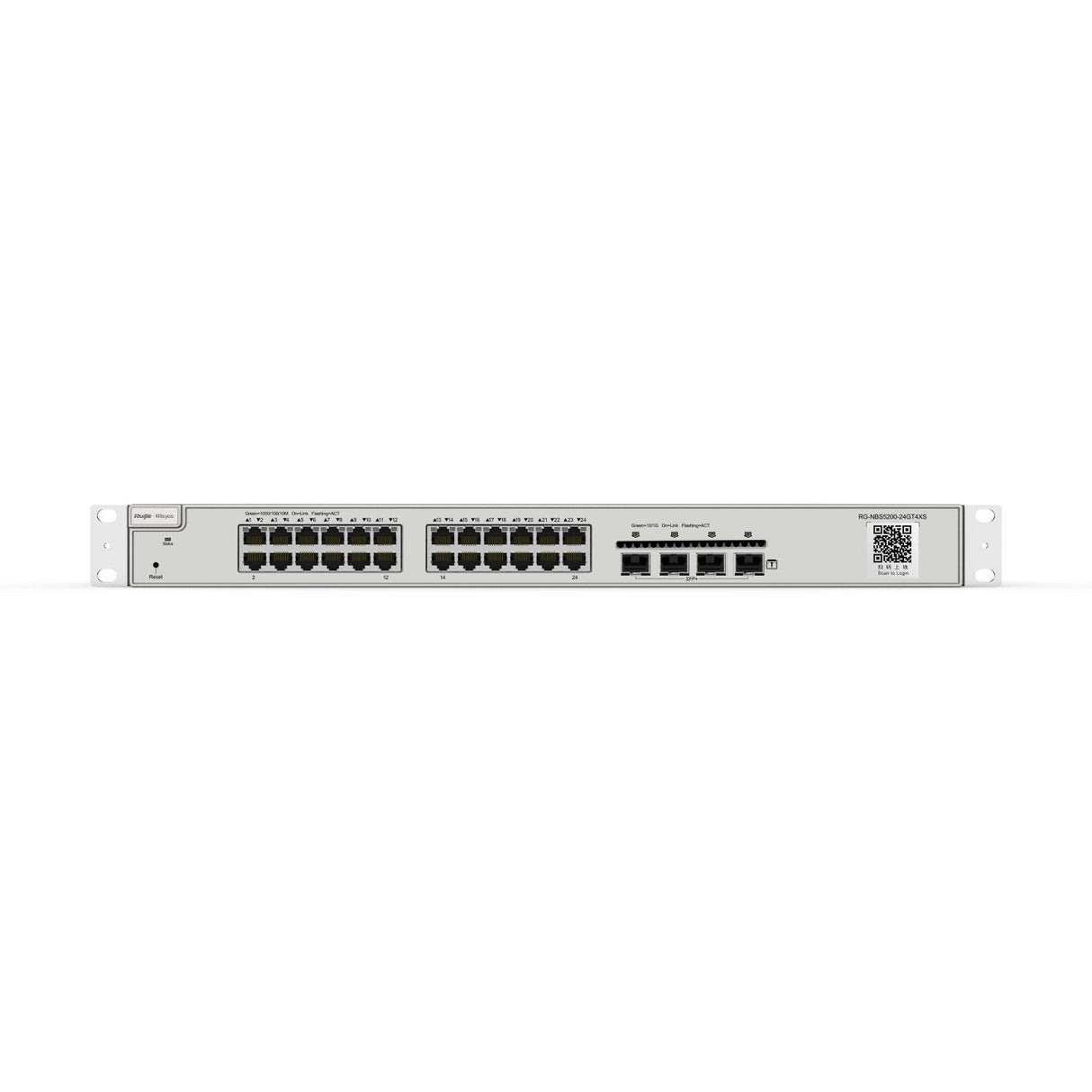 Reyee 24-Port L2+ Managed 10g Switch, 24 Gigabit Rj45 Ports, 4 *10g Sfp+ Slots,19-Inch Rack-Mountab
