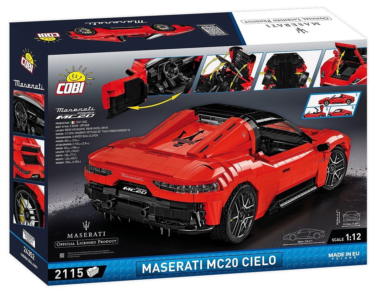Cobi Maserati Mc 20 Cielo, Juguete De Construcción Cobi-24352