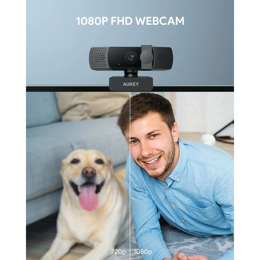 EAN 0850018950909 - AUKEY PC-LM7 cámara web 2 MP 1920 x 1080 Pixeles USB Negro imagen 2