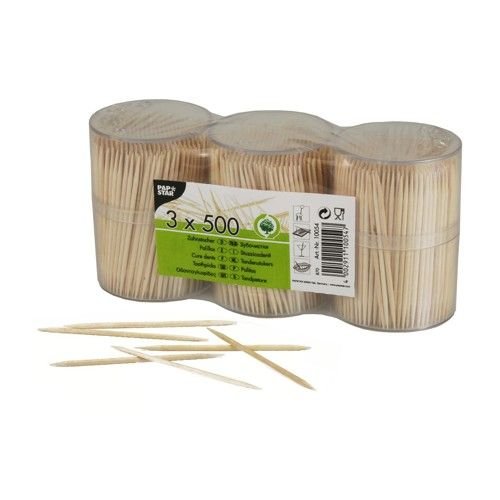 Papstar Zahnstocher Marrón Madera