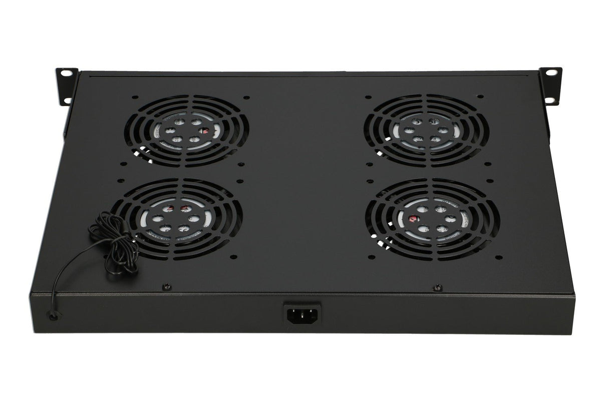 EAN 5903148914718 - Extralink 19\" RACK MOUNT FAN PANEL (4 FANS) WITH THERMOSTAT Panel del ventilador imagen 4