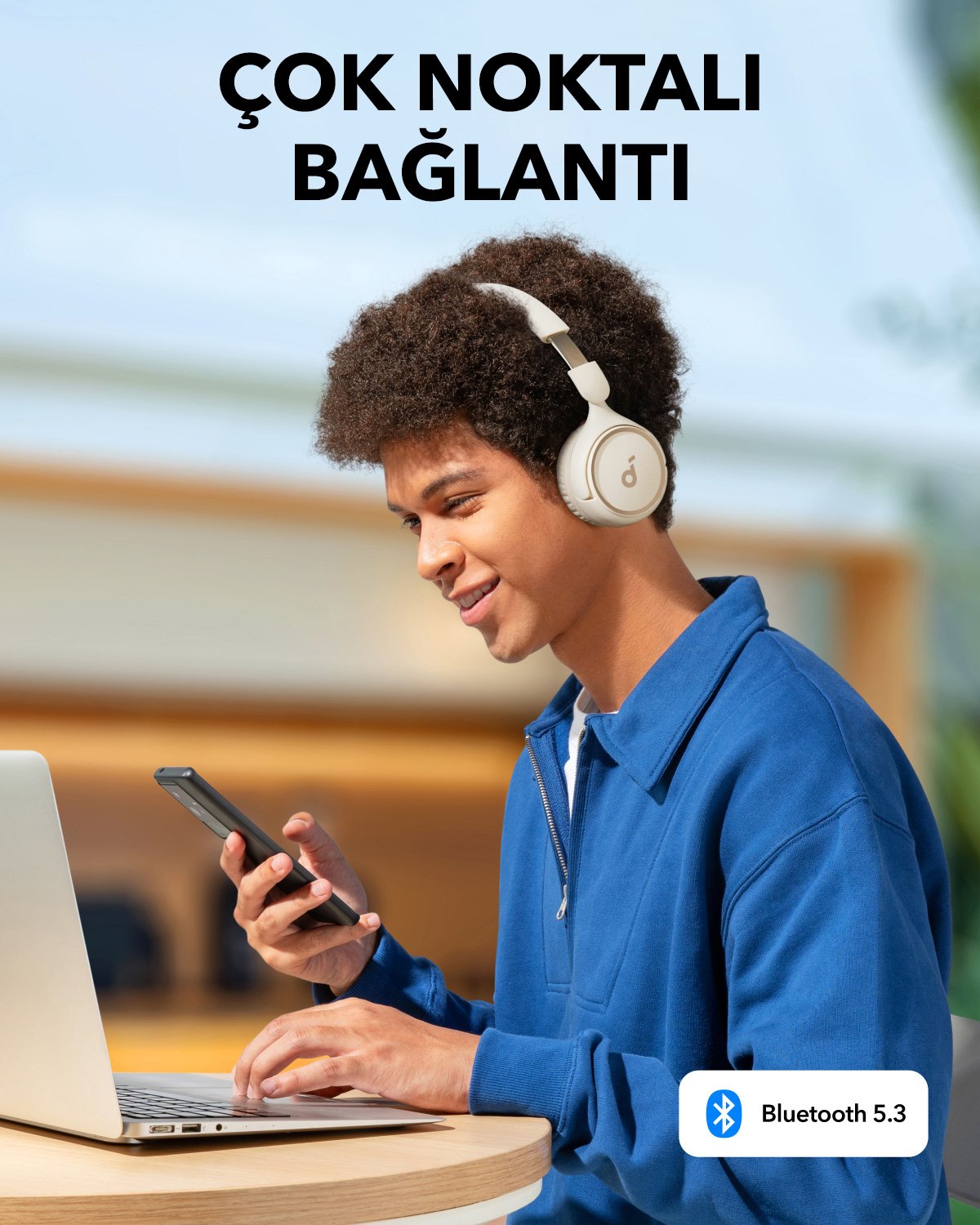 EAN 0194644153090 - Anker H30I - WHITE Auriculares Inalámbrico Diadema Llamadas/Música USB Tipo C Bluetooth Blanco imagen 5