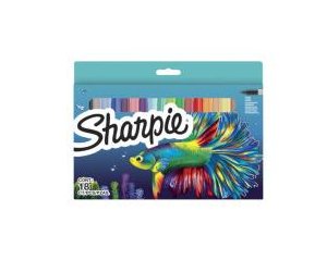 Sharpie Marker Permanentmarker Fine Big Pack "Fish" 6 Mück