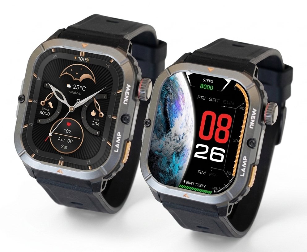 Agm Legion 3 Black Smartwatch 1.95"