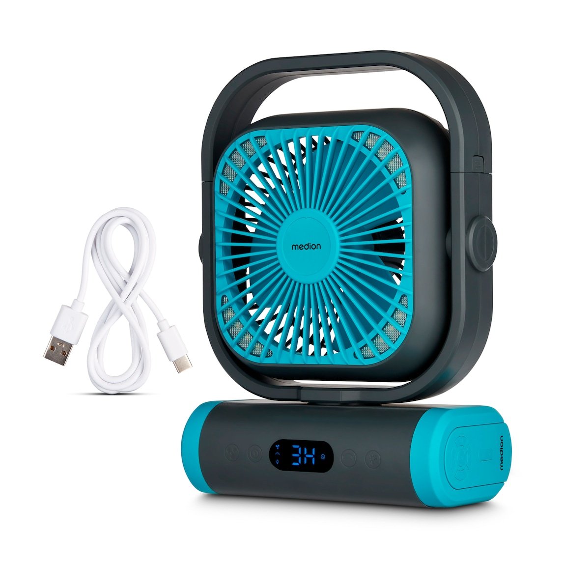 Medion Life Camping Ventilator E10 Tf (Md 12065) (Gris/Azul) 50078408