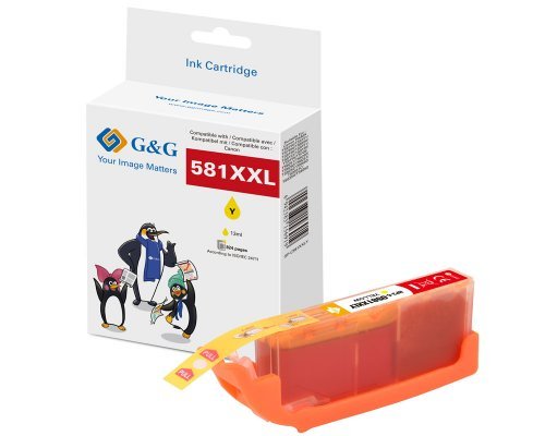 G&G Xxl-Druckerpatrone Compatible Con Canon Cli-581y Xxl