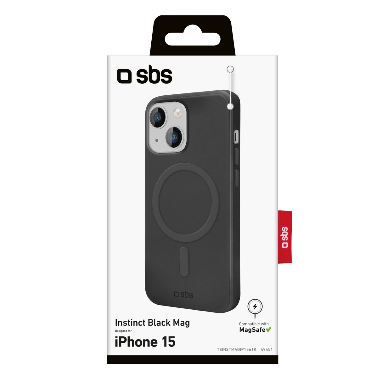 EAN 8018417449451 - SBS TEINSTMAGIP1561K funda para teléfono móvil 15,5 cm (6.1") Negro imagen 3
