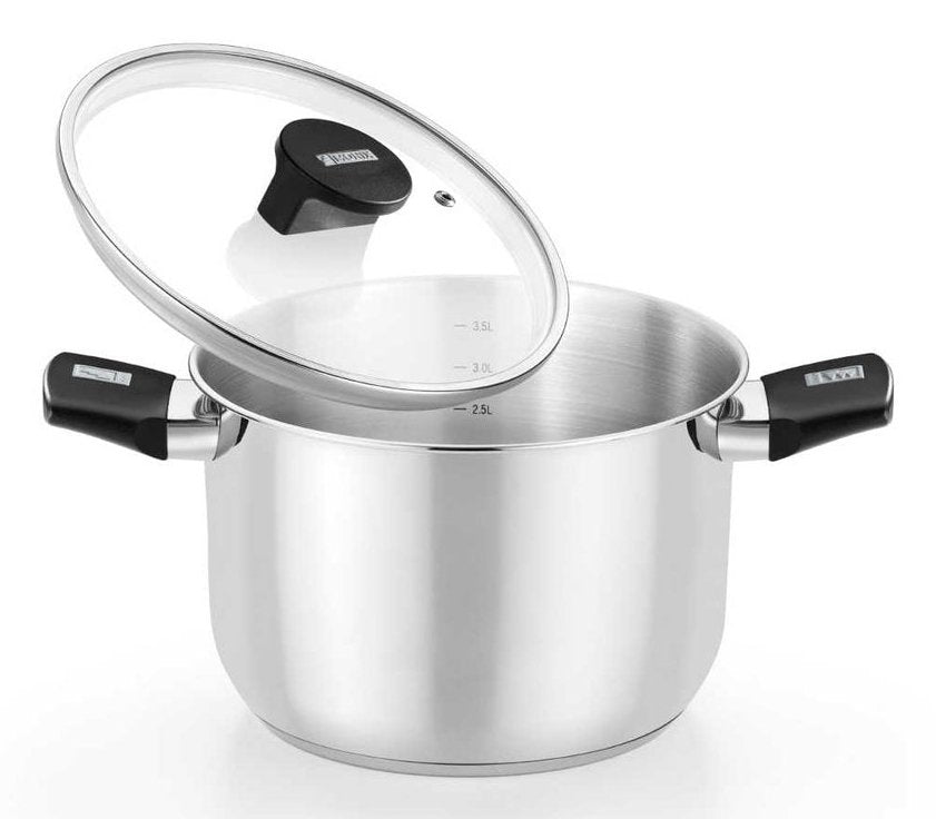 Olla Monix Elite Inox M240230 30cm 12l Acero Inoxidable Apta Para Inducción