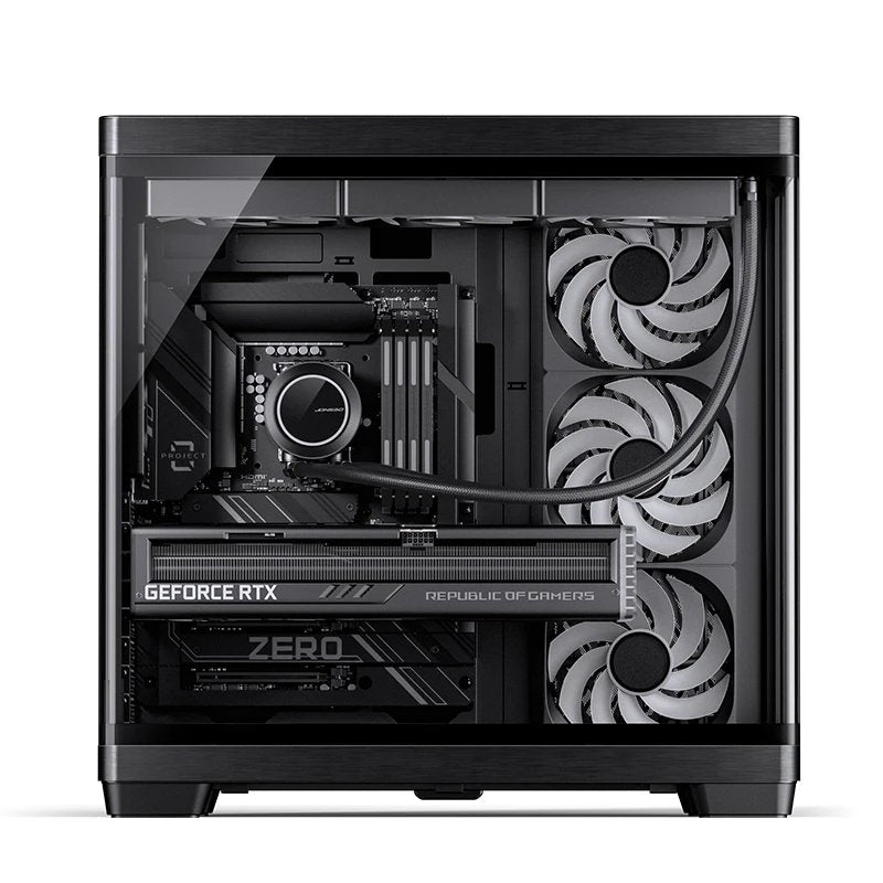 Caja Atx Jonsbo Tk-4 Wood Cristal Templado Negro